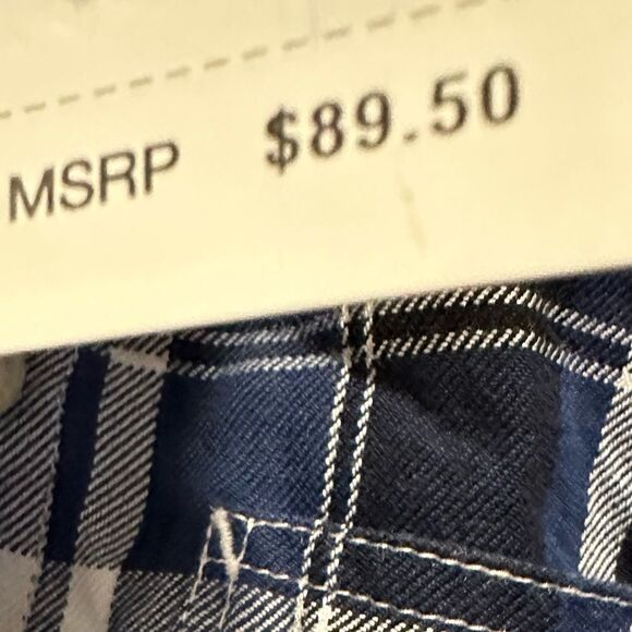 Ralph Lauren XS button down plaid shirt blue - Picture 4 of 6
